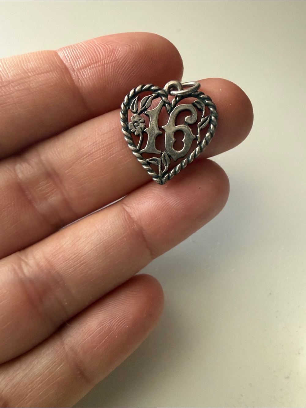 James Avery Heart 16 Sterling Silver Pendant Charm